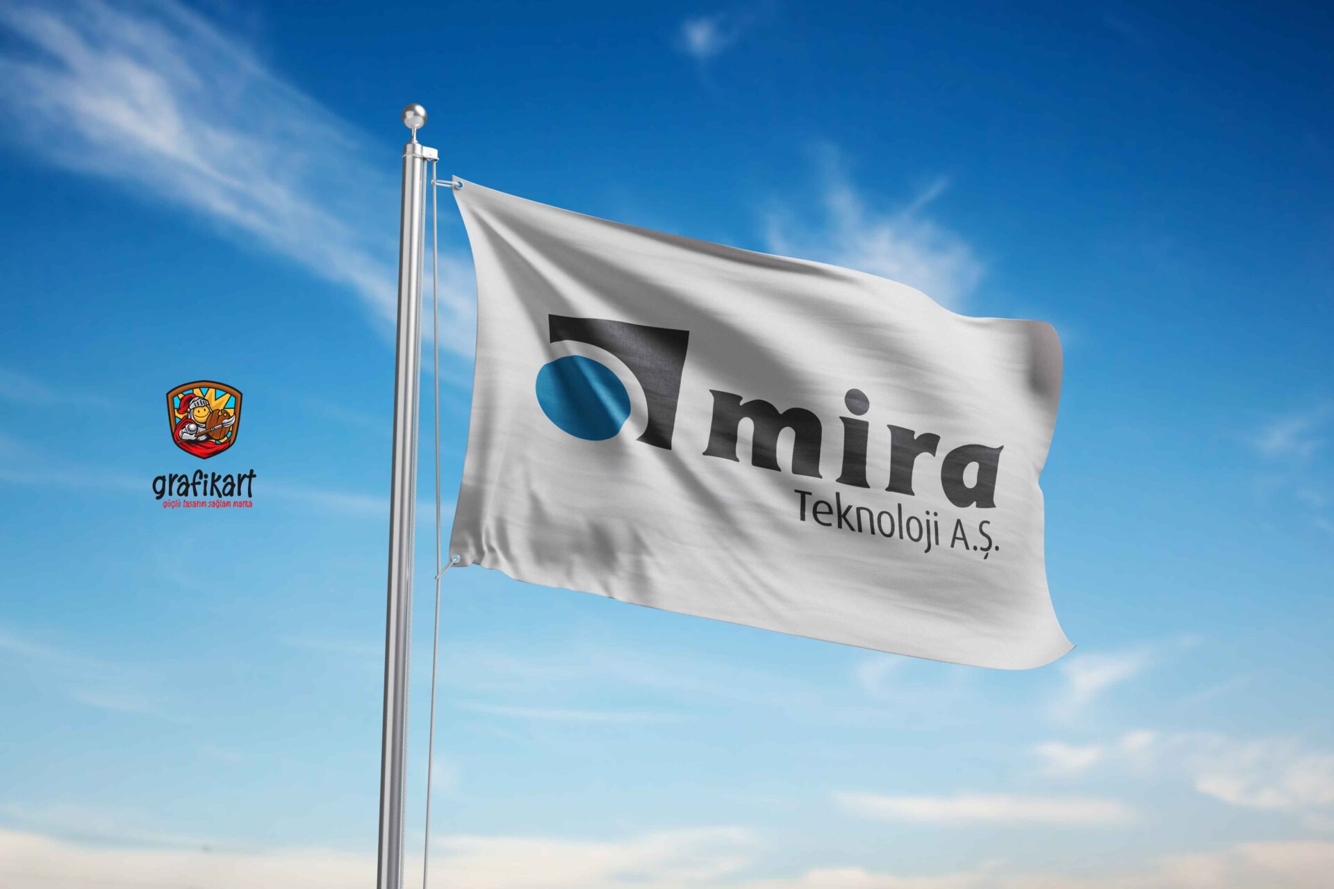 Mira Teknoloji Logolu Gönder Bayrağı